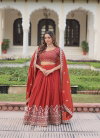 KA 5055 Vichitra Silk Embroidered Work Lehenga With Blouse Dupatta Wholesale In India
